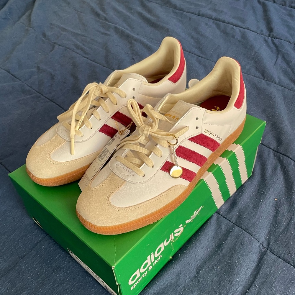 Sporty & Rich x Adidas Samba in Burgundy/ Maroon SZ US 11